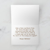 ALTE, RUSTIERTE LANDWIRTSCHAFTSPFLANZE MIT BLUME KARTE (Innenseite)