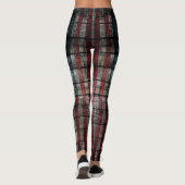 Alte rustikale amerikanische Flagge Leggings (Rückseite)