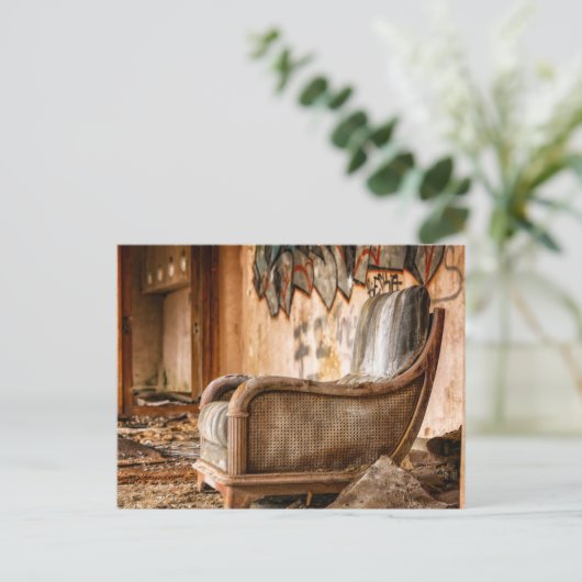 Alte Rustikale antike Stube Postkarte (Stehend Vorderseite)