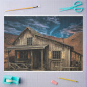 Alte Rustikale Barnwood Hütte DekoPage Kunst, Dich Seidenpapier (Basteln)