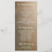 Alte rustikale Bäume Herz Hochzeitsprogramme Programm (Rückseite)