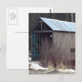 Alte rustikale Brücke Postkarte (Vorne/Hinten)