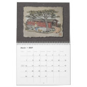 Alte rustikale Gebäude Kalender (Mär 2027)