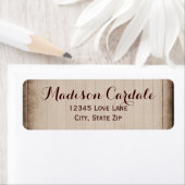 Alte Rustikale Rücksendeadressen-Aufkleber aus Sta (Insitu)