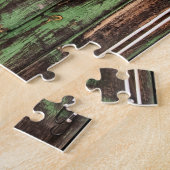 Alte rustikale Scheunentür Puzzle (Seite)