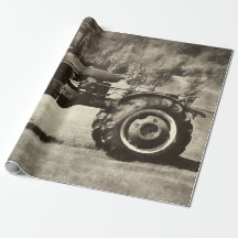 Alte rustikale Sepia Vintage Landfarm Traktor