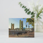 Alte Sacramento Tower Bridge Postcard Postkarte (Stehend Vorderseite)