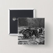 Alte Sägemühle Tractor, 1935 Button (Vorne & Hinten)