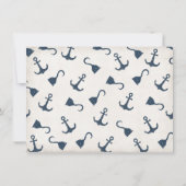 Alte Sailor Nautical Birthday Party Einladungen (Rückseite)