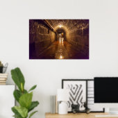 Alte Saline Salz Minentunnel Poster (Heimbüro)