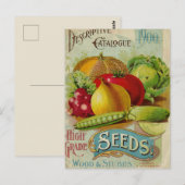 Alte Samenwerbung Postkarte (Vorne/Hinten)