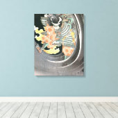 Alte Samurai-Malerei Leinwanddruck (Insitu (Holzboden))