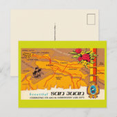 Alte San Juan Grußkarte Postkarte (Vorne/Hinten)