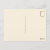 Alte San Juan Grußkarte Postkarte (Rückseite)