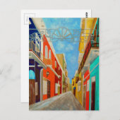 Alte San- JuanKunst-Malerei Postkarte (Vorne/Hinten)