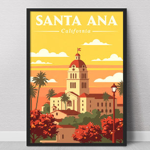 Alte Santa Ana Kalifornien Poster