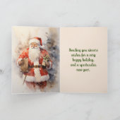 ALTE SANTA CHRISTMAS CARD DANKESKARTE (Innenseite)