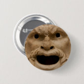 Alte Satyrmaske Button (Vorne & Hinten)