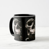 Alte Schädel-Tasse Tasse (Vorderseite Links)