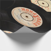 alte Schallplatten als Geschenkpapier (Ecke)