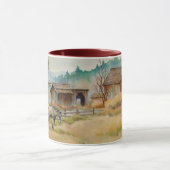 ALTE SCHEUNE durch SHARON SHARPE Tasse (Zentrum)