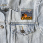 Alte Scheune gerahmt durch Heuballen und drastisch Button (Beispiel)