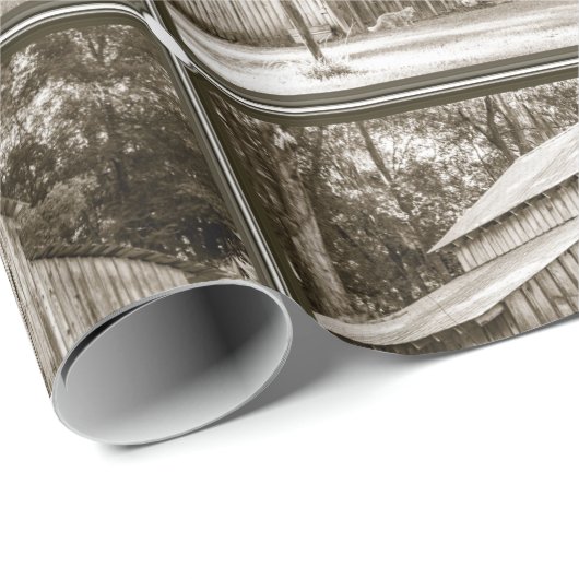 Alte Scheune Geschenkpapier (Rolleneckpunkt)