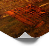 Alte Scheune im New Yorker Staat Poster (Ecke)