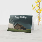 Alte Scheune im Tornado Karte (Gelbe Blume)