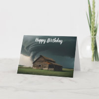 Alte Scheune im Tornado
