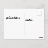 alte Scheune in Tornado Postkarte (Rückseite)