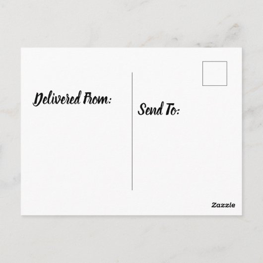 alte Scheune in Tornado Postkarte (Rückseite)