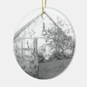 Alte Scheune Keramik Ornament (Links)