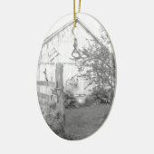Alte Scheune Keramikornament (Links)