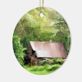 ALTE SCHEUNE KERAMIKORNAMENT (Links)