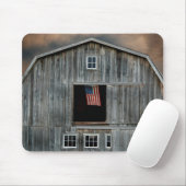 alte Scheune mit amerikanischer Flagge Mousepad (Mit Mouse)