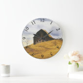 Alte Scheune mit Windmühle Große Wanduhr (Zuhause)