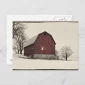 alte Scheune Postkarte (Vorne/Hinten)