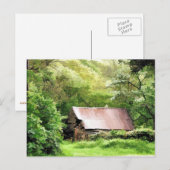 ALTE SCHEUNE POSTKARTE (Vorne/Hinten)