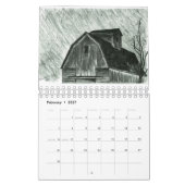 Alte Scheune skizziert Kalender (Feb 2027)
