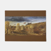 Alte Scheune und Fasane Tür-Matte Fußmatte (Vorderseite)