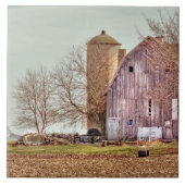 Alte Scheune und Silo Fliese (Vorderseite)