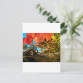 Alte Scheunen-Foliage-Ansichtskarte Postkarte (Stehend Vorderseite)