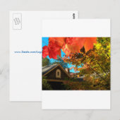 Alte Scheunen-Foliage-Ansichtskarte Postkarte (Vorne/Hinten)