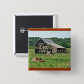 Alte Scheunen-Post-Beutel-Tabak-Werbung Button (Vorne & Hinten)