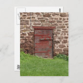 Alte Scheunen-Tür Postkarte (Vorne/Hinten)