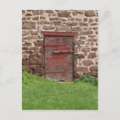Alte Scheunen-Tür Postkarte (Vorderseite)
