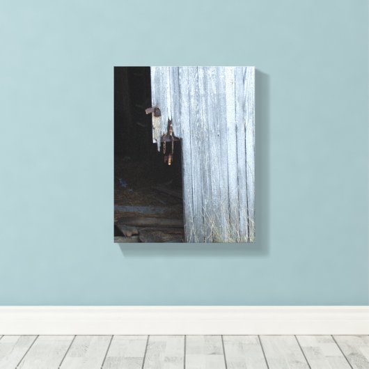 Alte Scheunentür Leinwand (Insitu (Holzboden))