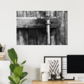 Alte Scheunentür Poster (Heimbüro)