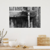 Alte Scheunentür Poster (Küche)